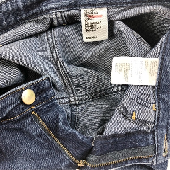 Skinny Regular Waist Ankle Jeans/ Denim Size 26 - Picture 7 of 8
